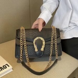 BOLSO COBRA NEGRO