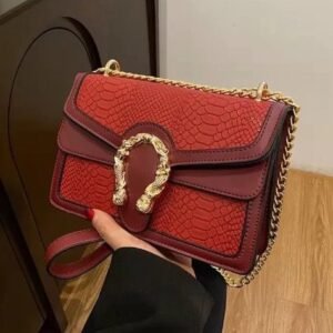 BOLSO COBRA ROJO