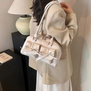 BOLSO BAGUETTE LAZO BEIGE